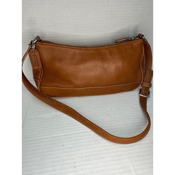 Vintage Coach Hampton Demi Pouch Shoulder Bag Purse Brown Leather 7785 Y2K - Picture 12 of 12